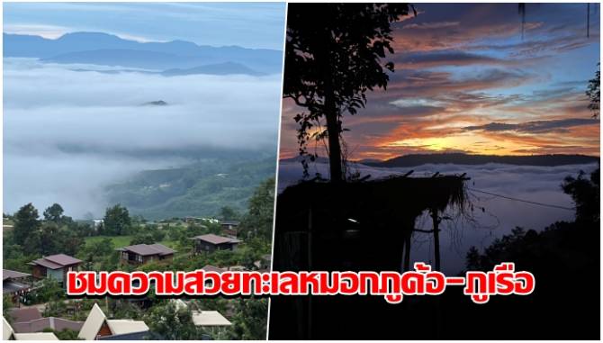 ฟ้าหลังฝน ชมความสวยทะเลหมอกยามเช้า ภูค้อ-ภูเรือ ท่ามกลางอากาศเย็นสบาย