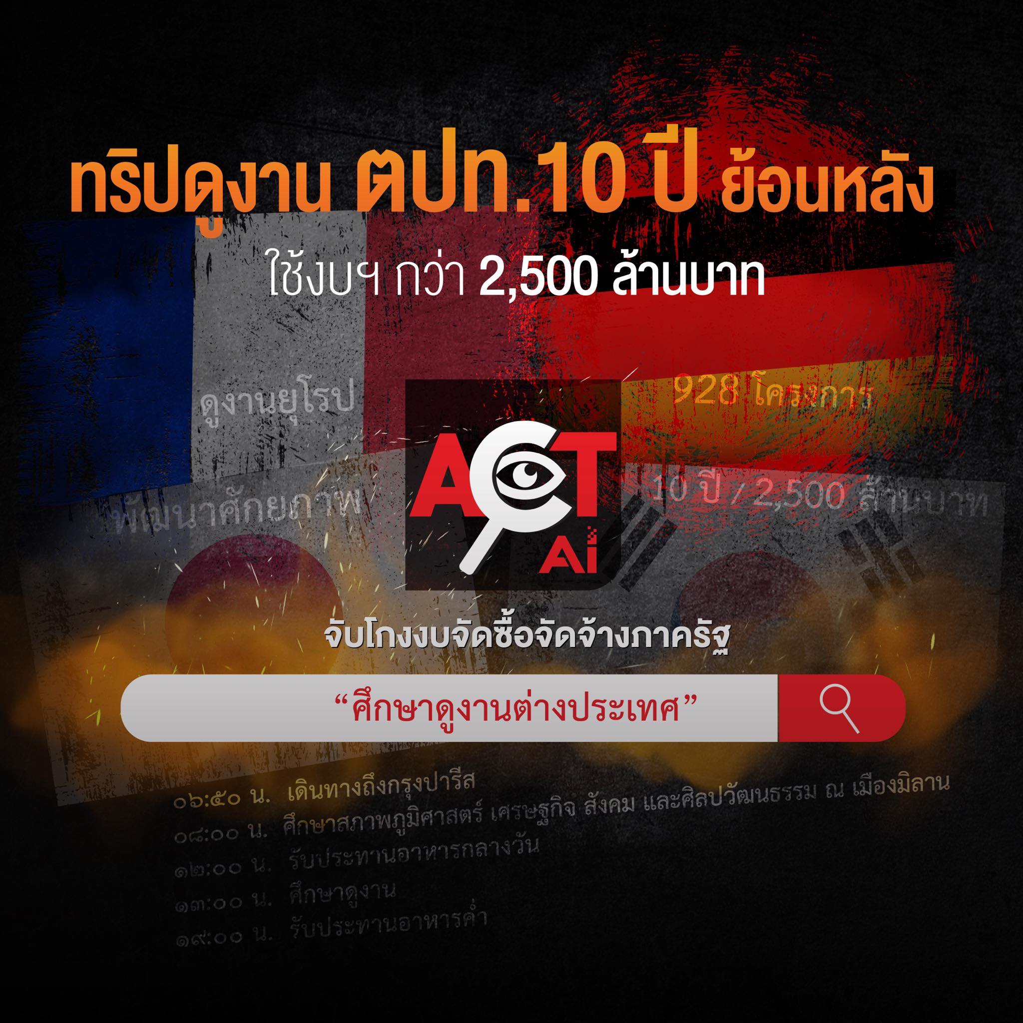 ผงะ!-ประธานองค์กรต้านโกงเผยตัวเลขดูงานต่างประเทศย้อนหลัง-10-ปีผลาญงบกว่า-2,500-ล้าน