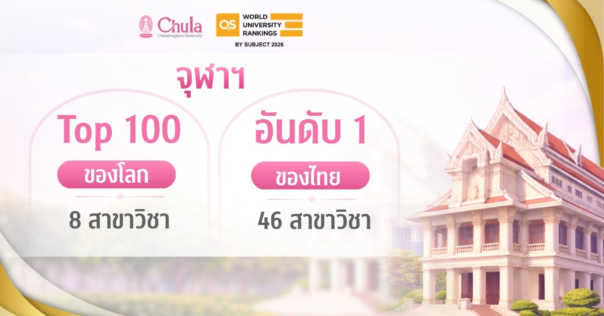จุฬาฯ-ตอกย้ำความเป็นเลิศระดับโลก!-คว้าอันดับ-1-ของไทย-46-สาขาวิชา