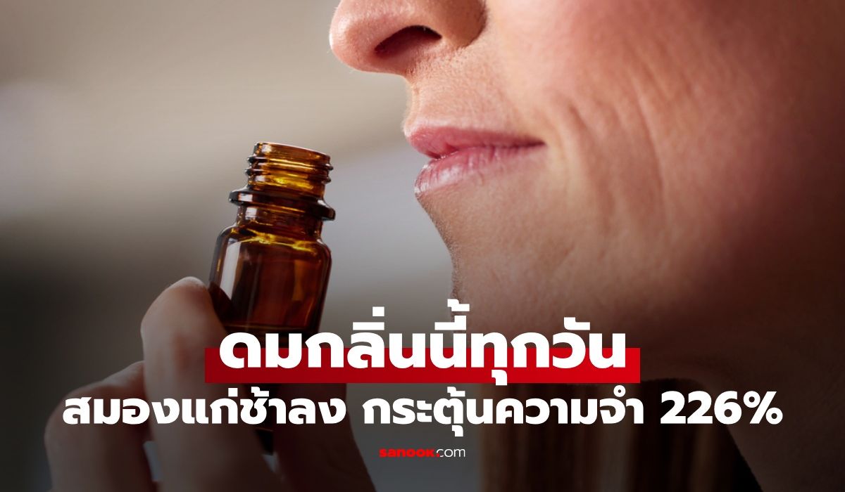 วิจัยเผย-“กลิ่นนี้”-ดมทุกวันช่วยให้สมองแก่ช้าลง-กระตุ้นความจำเพิ่มขึ้น-226%