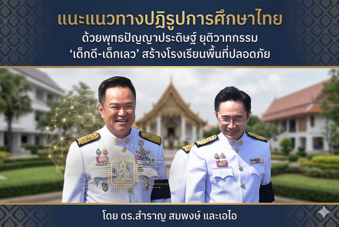 แนะแนวทางปฏิรูปการศึกษาไทย-ด้วยพุทธปัญญาประดิษฐ์-ยุติวาทกรรม-‘เด็กดี-เด็กเลว’-สร้างโรงเรียนพื้นที่ปลอดภัย