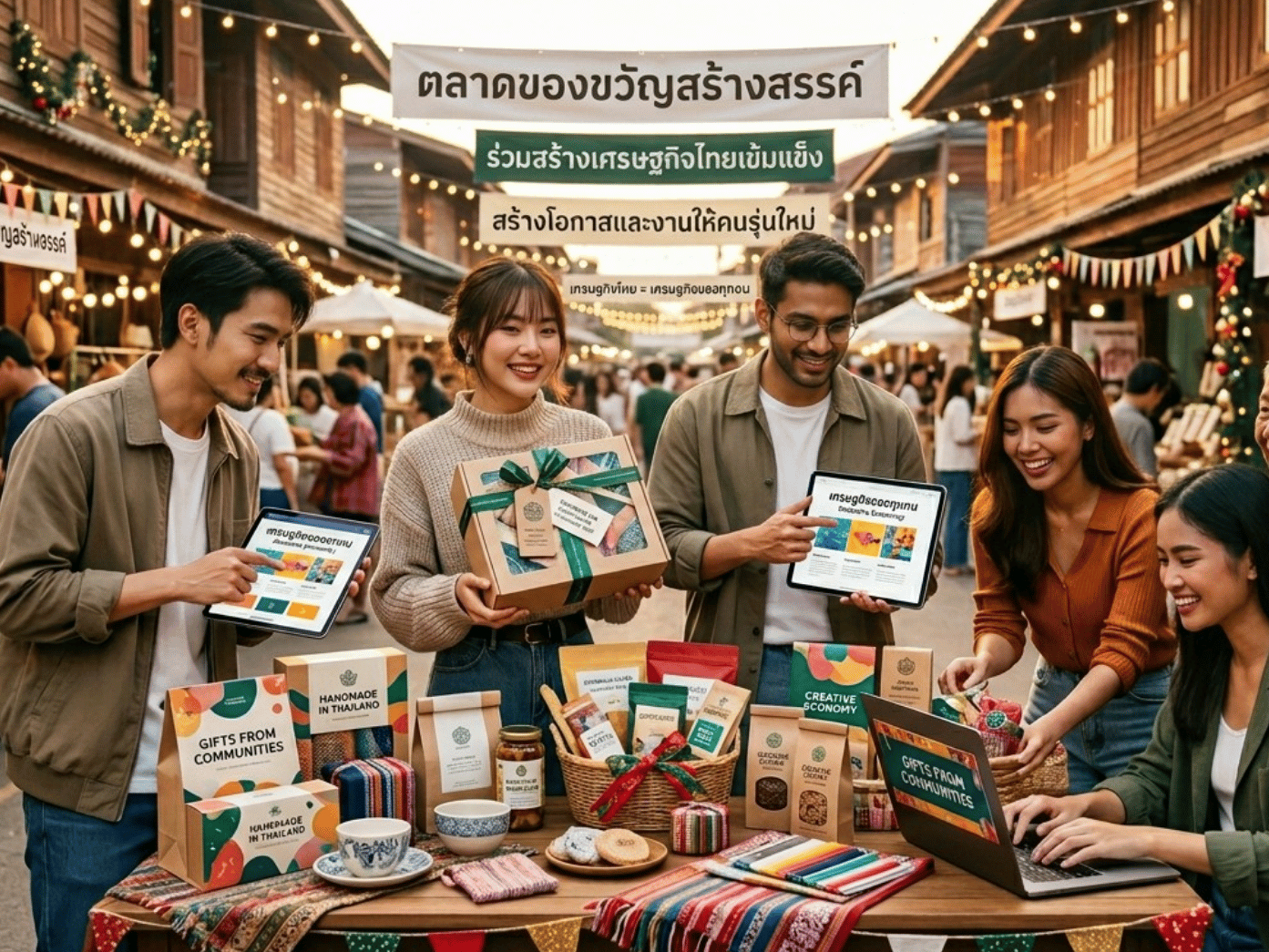 ของขวัญจากชุมชน-สานพลังสร้างสรรค์-ขับเคลื่อน-‘เศรษฐกิจของทุกคน’-ส่งท้ายปี