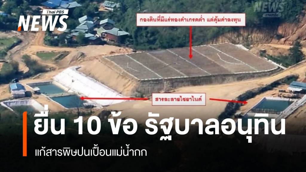 เครือข่ายประชาชน-ยื่น-10-ข้อ-“รัฐบาลอนุทิน”-แก้สารปนเปื้อนแม่น้ำกก