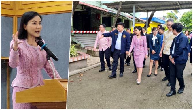 รมว.ศึกษาฯ-ลงพื้นที่ตรวจอาคารเรียนร้าวจากแผ่นดินไหวที่สมุทรสงคราม-เร่งเสนอของบกลาง-81-ล้านแก้ปัญหาด่วน