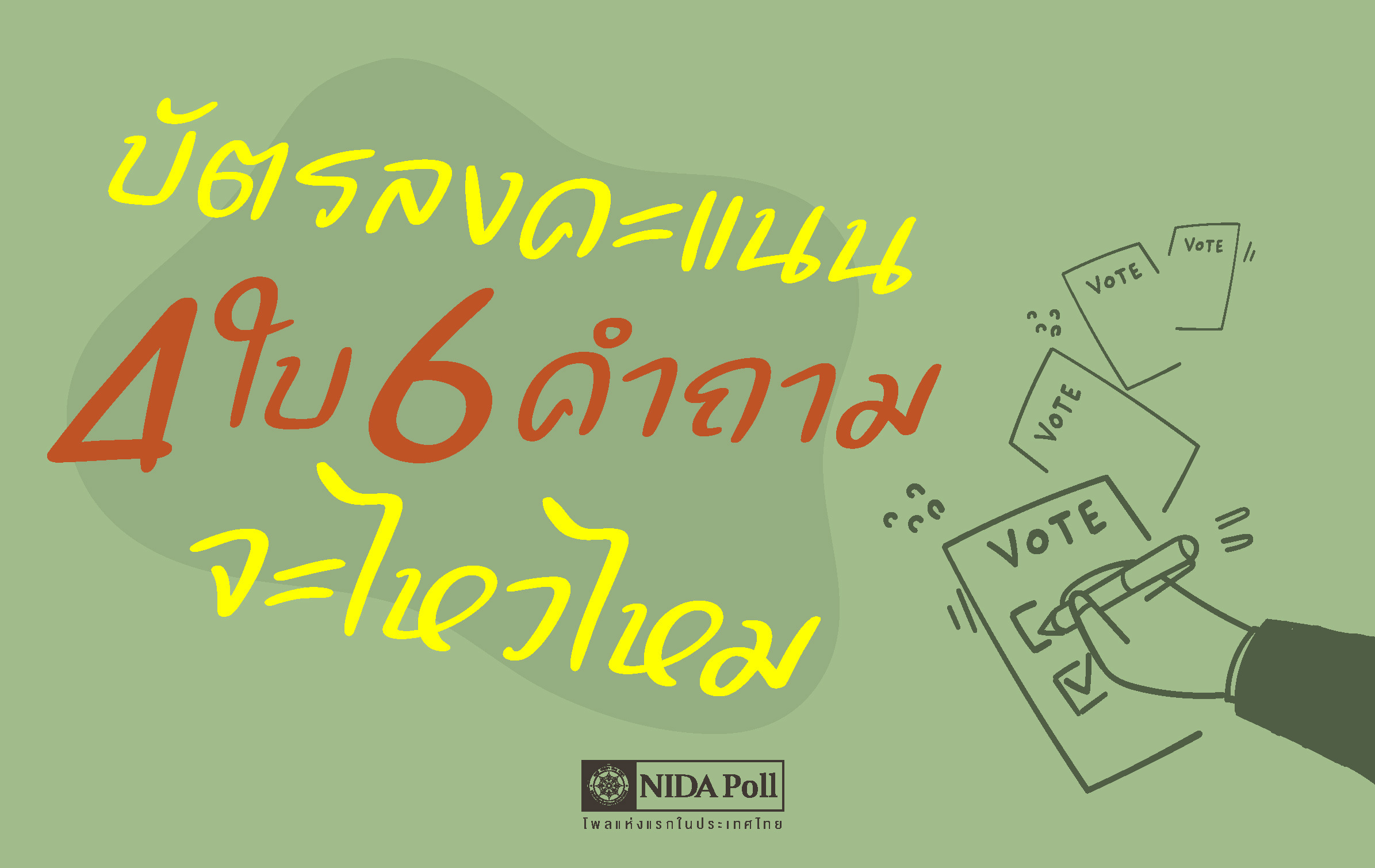นิด้าโพล-ชี้-คนไทยมึน!-บัตรเลือกตั้ง-4-ใบ-6-คำถาม-เสียงก้ำกึ่งให้จัดรวมวันเดียว-:-อินโฟเควสท์