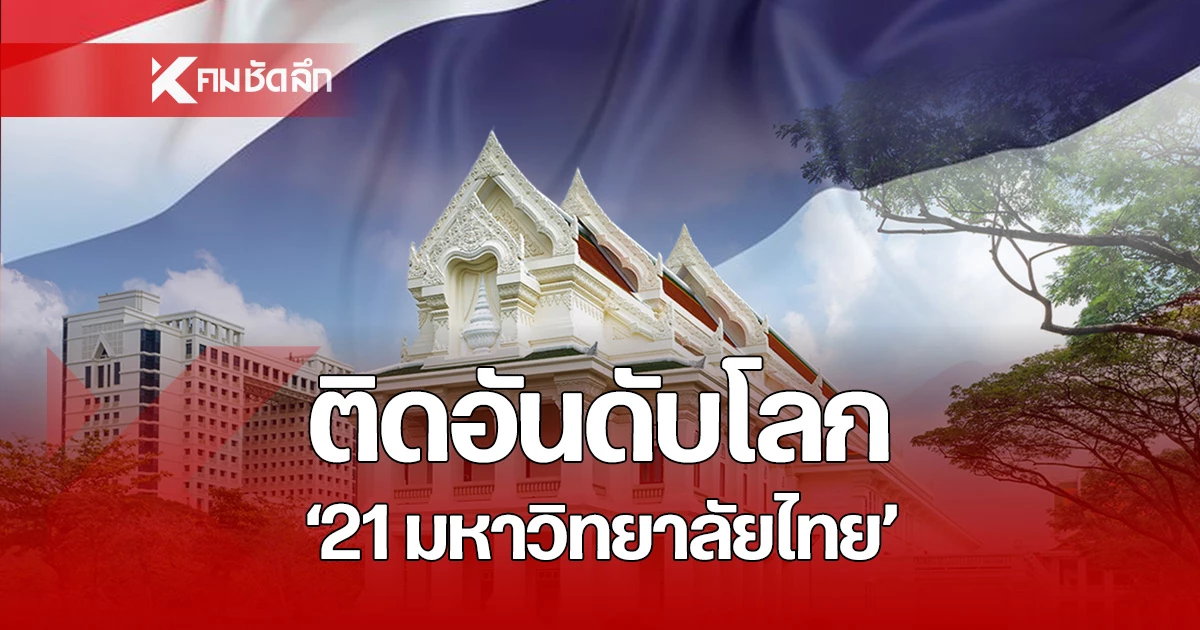 เปิดลิสต์-’21-มหาวิทยาลัยไทย’-ติดอันดับโลก-สะท้อนศักยภาพเวทีสากล