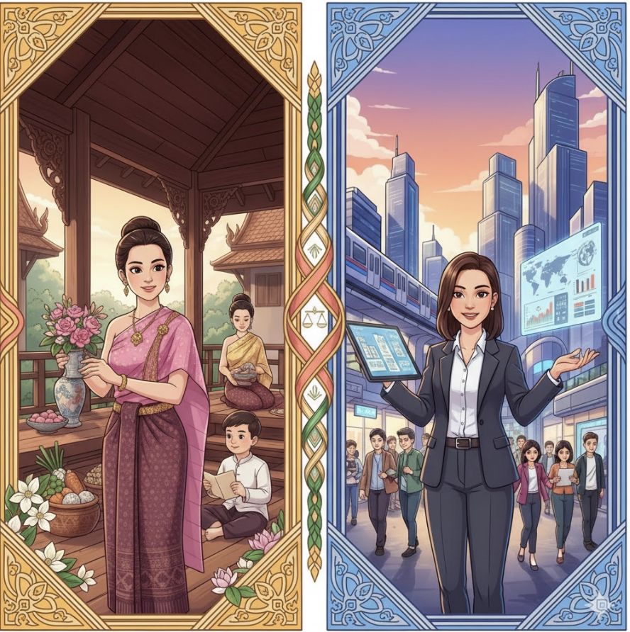 สตรีเหล็กและสตรีงาม:-การเปลี่ยนแปลงบทบาทและสถานะของผู้หญิงในสังคมไทยสมัยใหม่