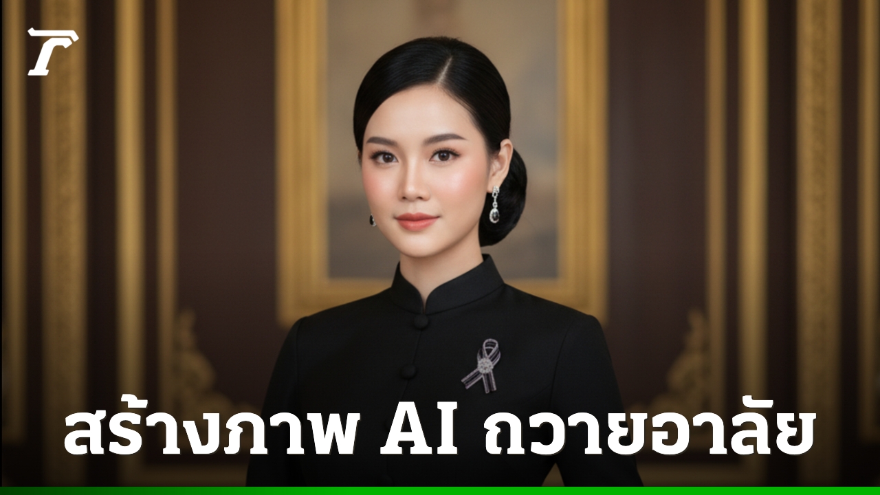 รวม 5 คำสั่ง Gemini สร้างภาพถวายความอาลัยสมเด็จพระพันปีหลวง