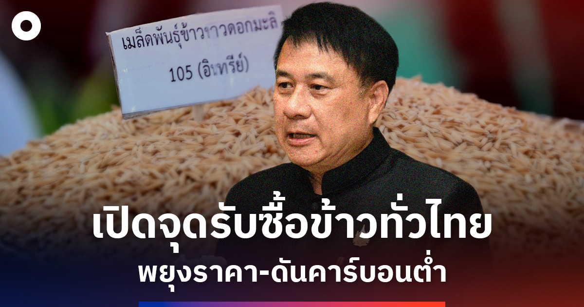 สหกรณ์เปิดจุดรับซื้อข้าวทั่วไทย-พยุงราคา-ดันคาร์บอนต่ำ