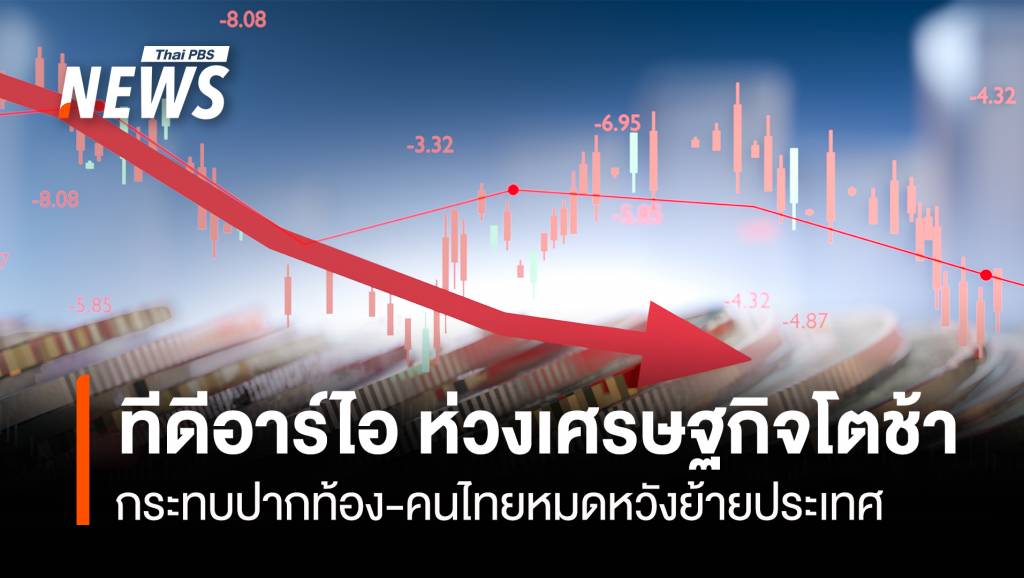 ทีดีอาร์ไอ-ห่วงเศรษฐกิจโตช้า-กระทบปากท้อง-คนไทยหมดหวังย้ายประเทศ