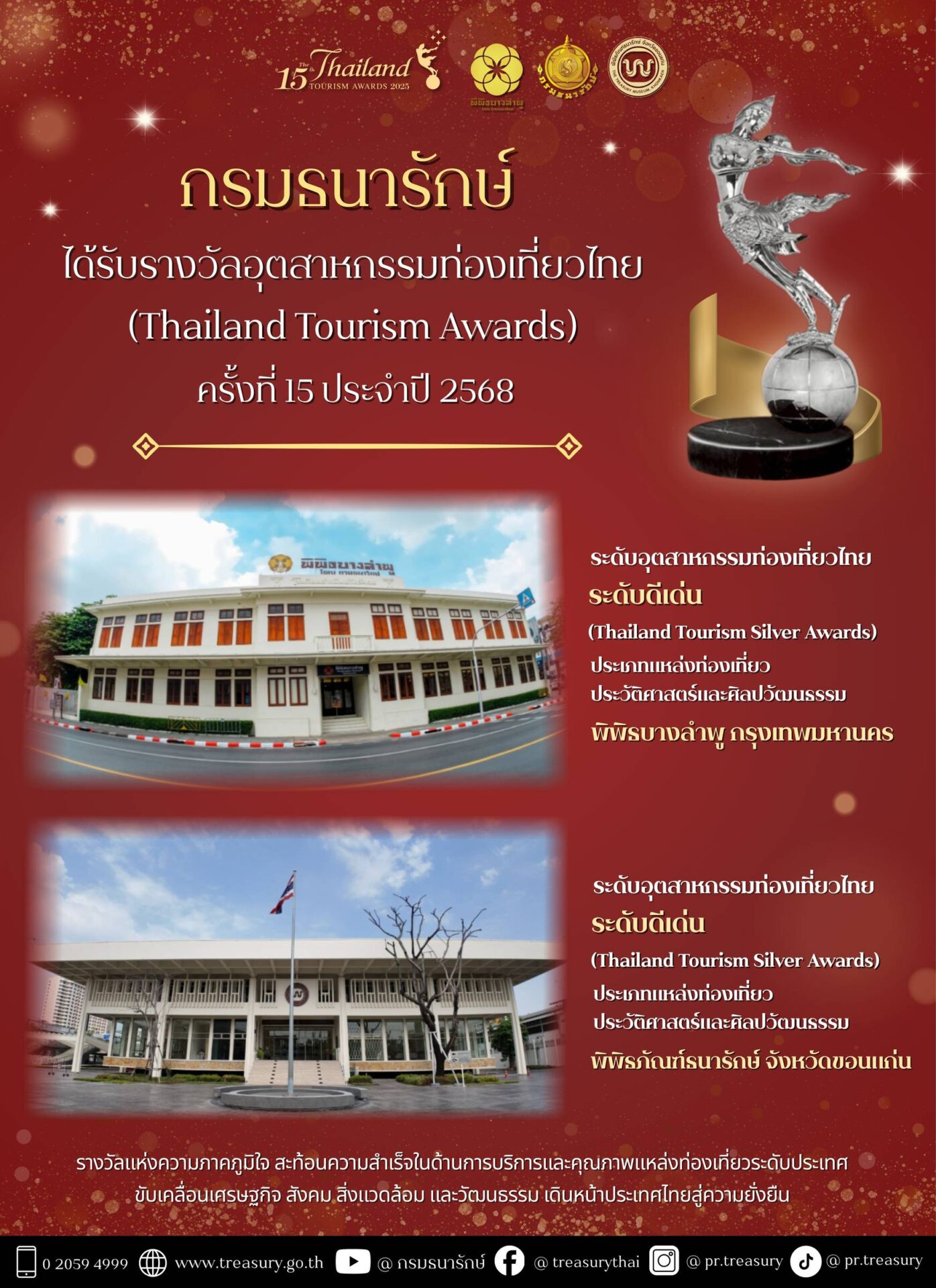 ‘ธนารักษ์’-คว้า-2-รางวัลกินรี-หนุนการท่องเที่ยวประวัติศาสตร์และศิลปวัฒนธรรม