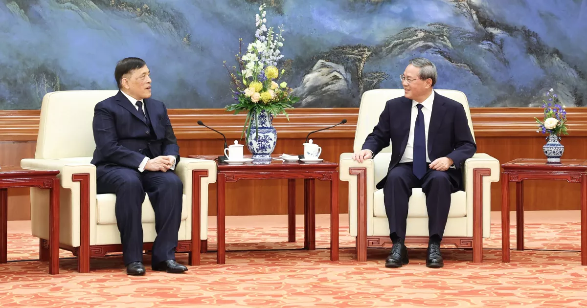 หลี่-เฉียงเข้าพบพระบาทสมเด็จพระเจ้าอยู่หัว-ณ-กรุงปักกิ่ง