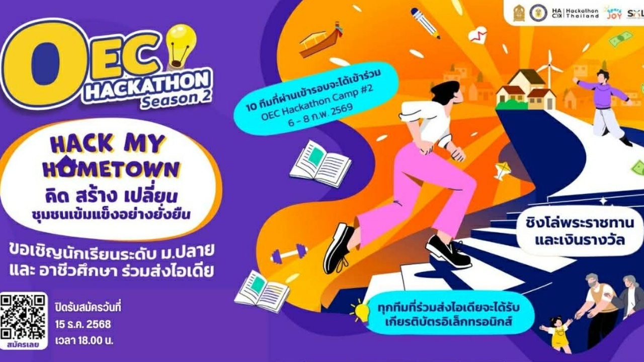 ชวนนักเรียน-มปลาย-ปวช.-แข่งแฮกกาธอน-คิด-สร้าง-เปลี่ยน-ชุมชนเข้มแข็งยั่งยืน