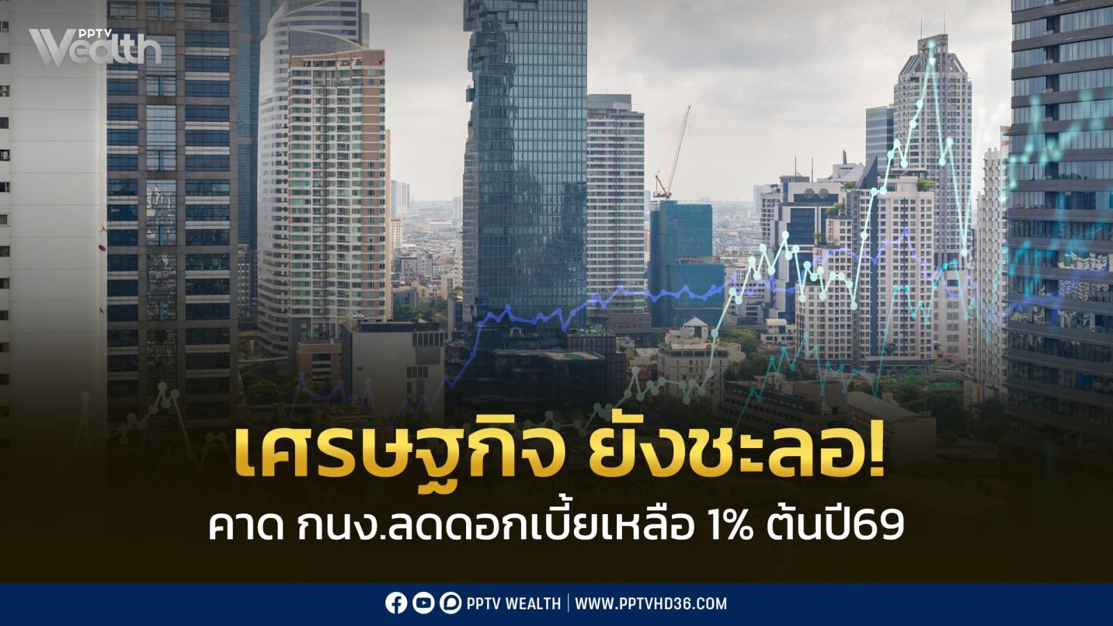วิจัยกรุงศรี-เผย-เศรษฐกิจไทยยังชะลอตัว-มีโอกาศที่-กนง.จะปรับดอกเบี้ยลงเหลือ1%-ต้นปี69