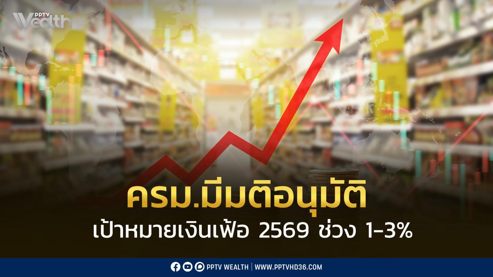 ครม.-มีมติอนุมัติเป้าหมาย”เงินเฟ้อทั่วไป”-ปี-2569-อยู่ช่วงร้อยละ-1-–-3