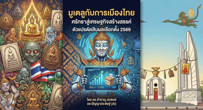 มูเตลูผงาดเวทีเลือกตั้ง-2569-จากความศรัทธาสู่ยุทธศาสตร์หาเสียงและเศรษฐกิจสร้างสรรค์