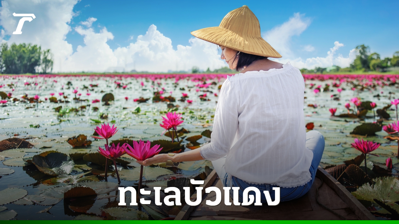 รู้จัก-“ทะเลบัวแดง”-อยู่จังหวัดไหน-พร้อมวิธีเดินทาง-ตามรอยภาพไวรัล-“ลิซ่า”-โปรโมทท่องเที่ยวไทย