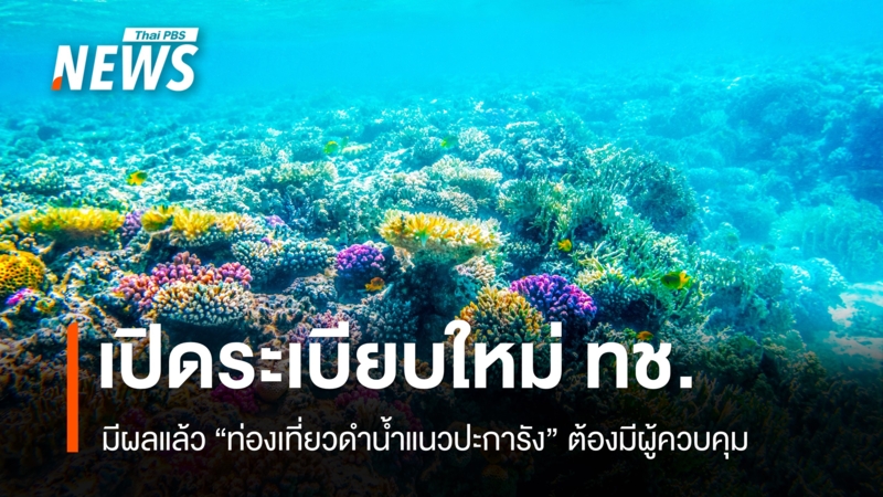 มีผลแล้ว-“ท่องเที่ยวดำน้ำแนวปะการัง”-ต้องมีผู้ควบคุม