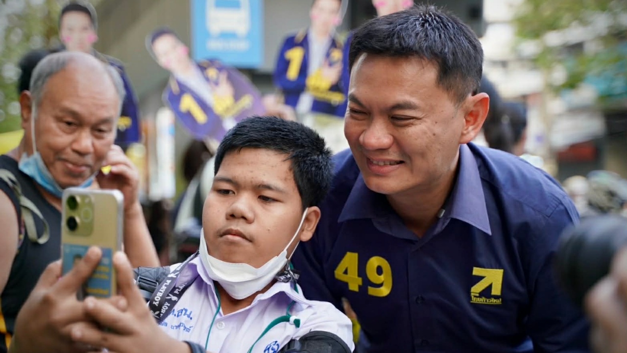 พรรคไทยก้าวใหม่ส่งแกนนำแยกดาวกระจายหาเสียงโค้งสุดท้ายเลือกตั้ง-2569