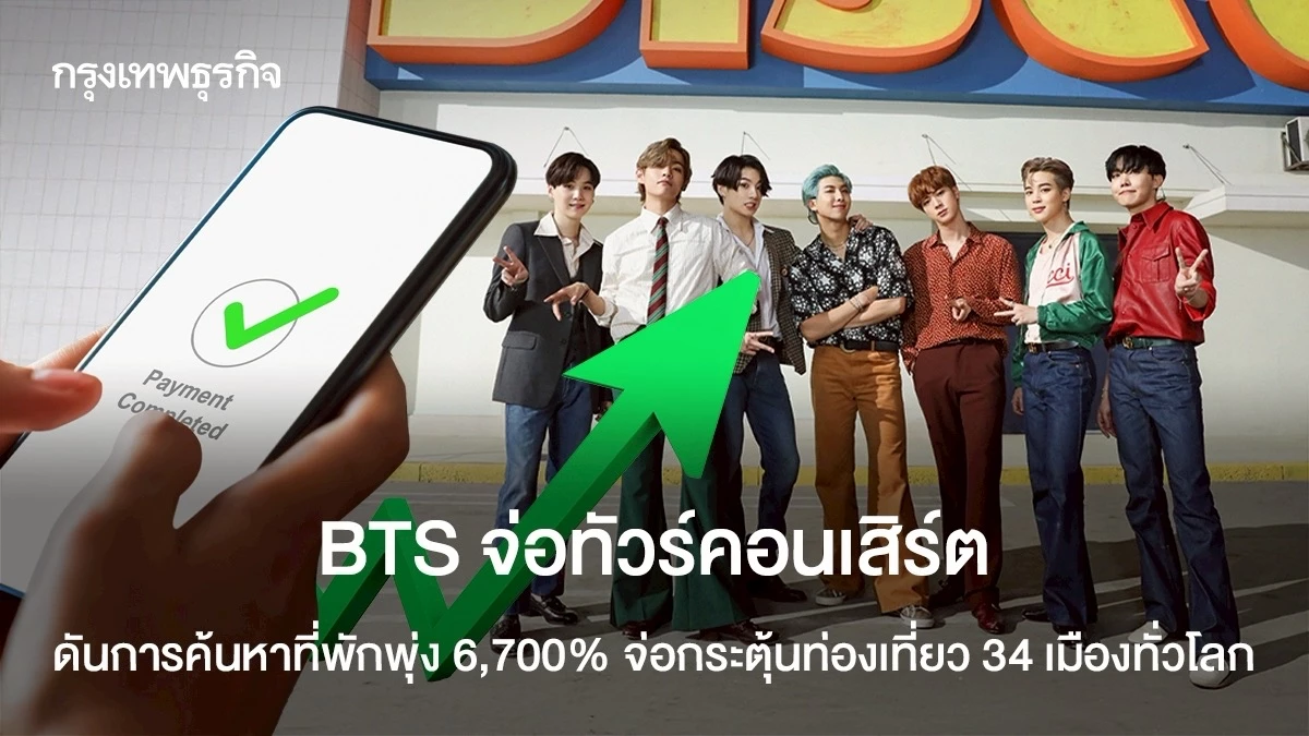 bts-เตรียมทัวร์คอนเสิร์ต-ดันค้นหาที่พักพุ่ง-6,700%-จ่อกระตุ้นท่องเที่ยว-34-เมืองทั่วโลก