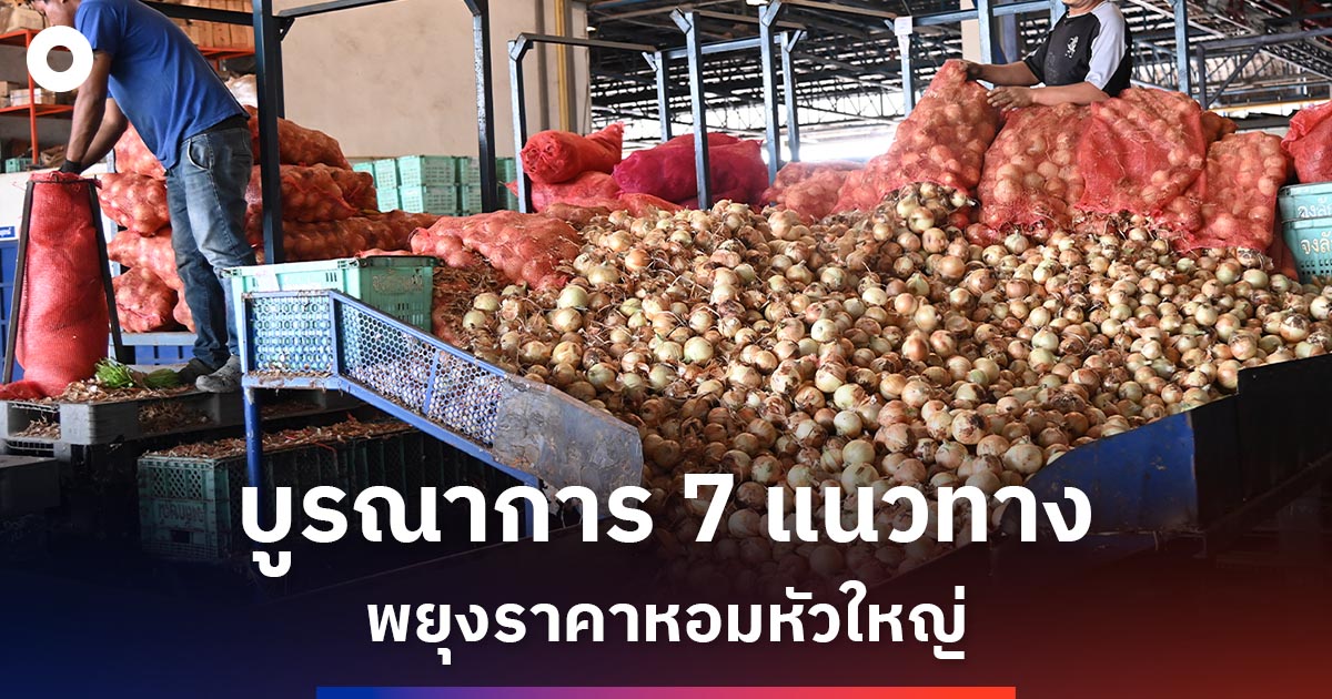 พาณิชย์พยุงราคาหอมหัวใหญ่-อัดมาตรการกระจาย-คุมเข้มนำเข้า-ดูแลตลาดช่วงพีค