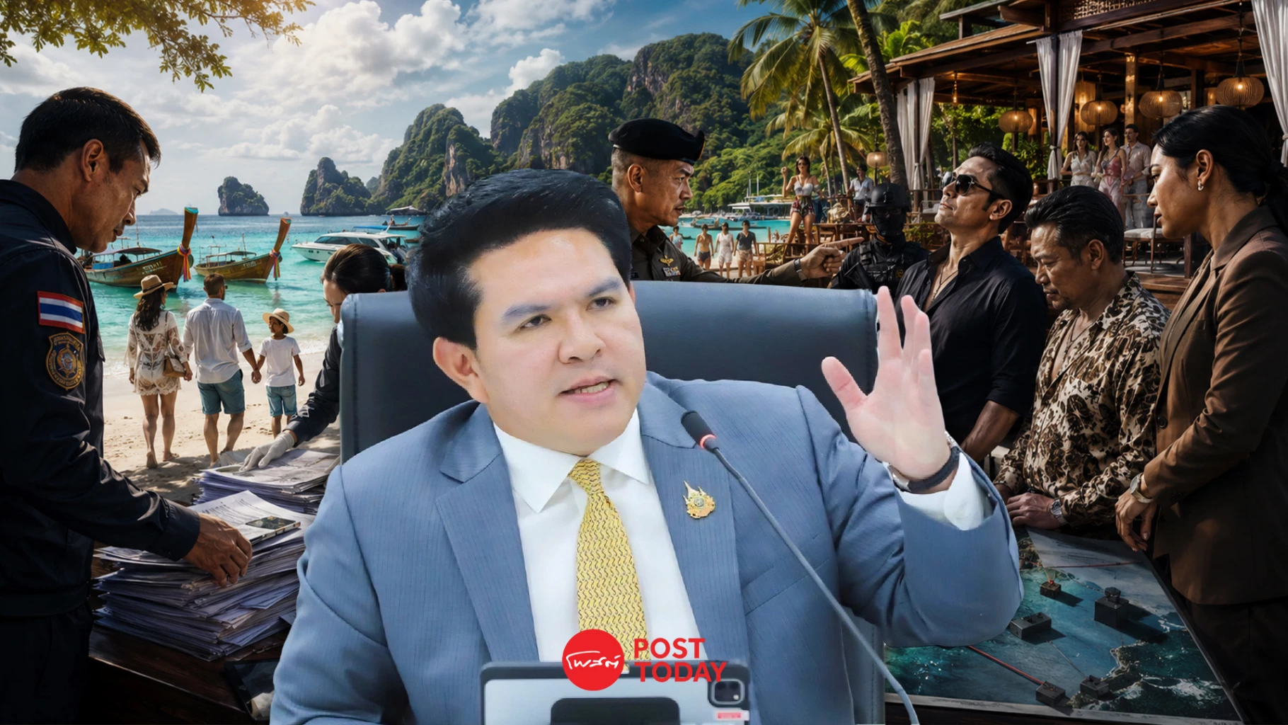 สุรศักดิ์สั่งล้างบางมาเฟียเกาะ-ปราบพฤติกรรมนอมินี-กู้ภาพท่องเที่ยวไทย