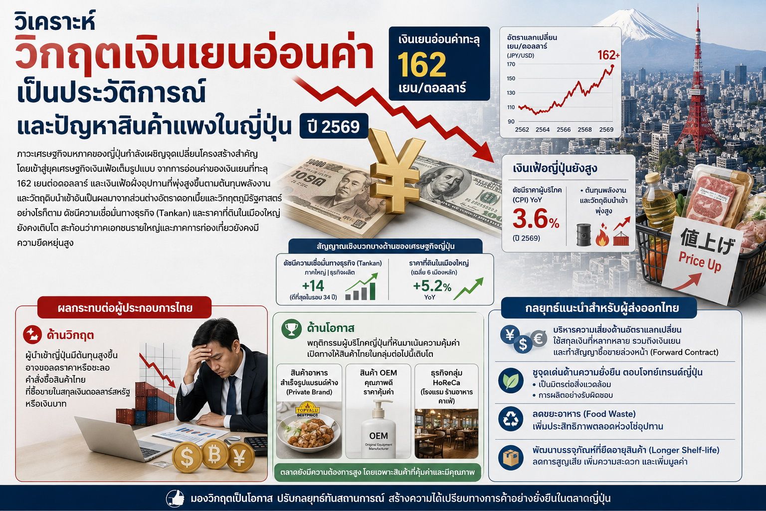 วิเคราะห์วิกฤตเงินเยนอ่อนค่าเป็นประวัติการณ์และปัญหาสินค้าแพงในญี่ปุ่น-ปี-2569
