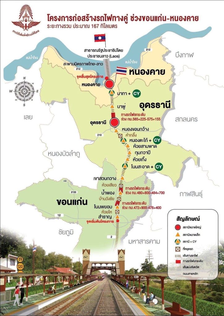 รถไฟทางคู่ขอนแก่น-หนองคาย คืบ 9.6% คาดเสร็จปี 71 ขร.เร่งระบบรางรับงานใหญ่พืชสวนโลกจ.อุดรฯ