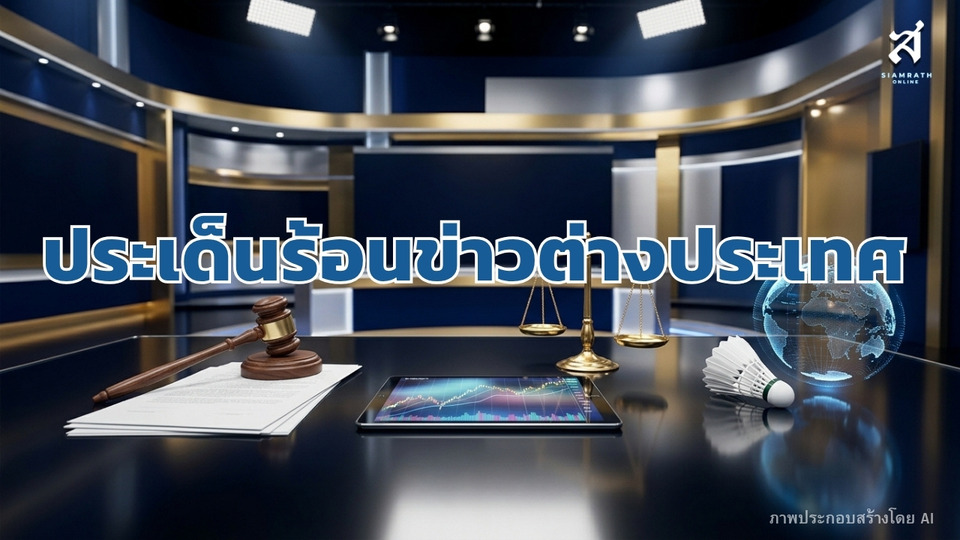 ประเด็นร้อนข่าวต่างประเทศ วันที่ 17 สิงหาคม 2569
