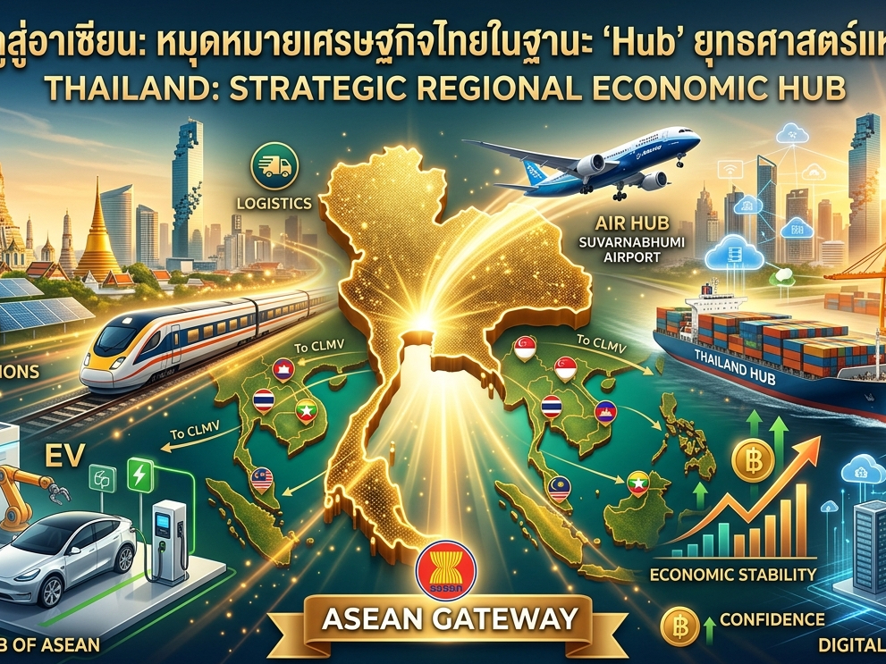 เปิดประตูสู่อาเซียน: หมุดหมายเศรษฐกิจไทยในฐานะ