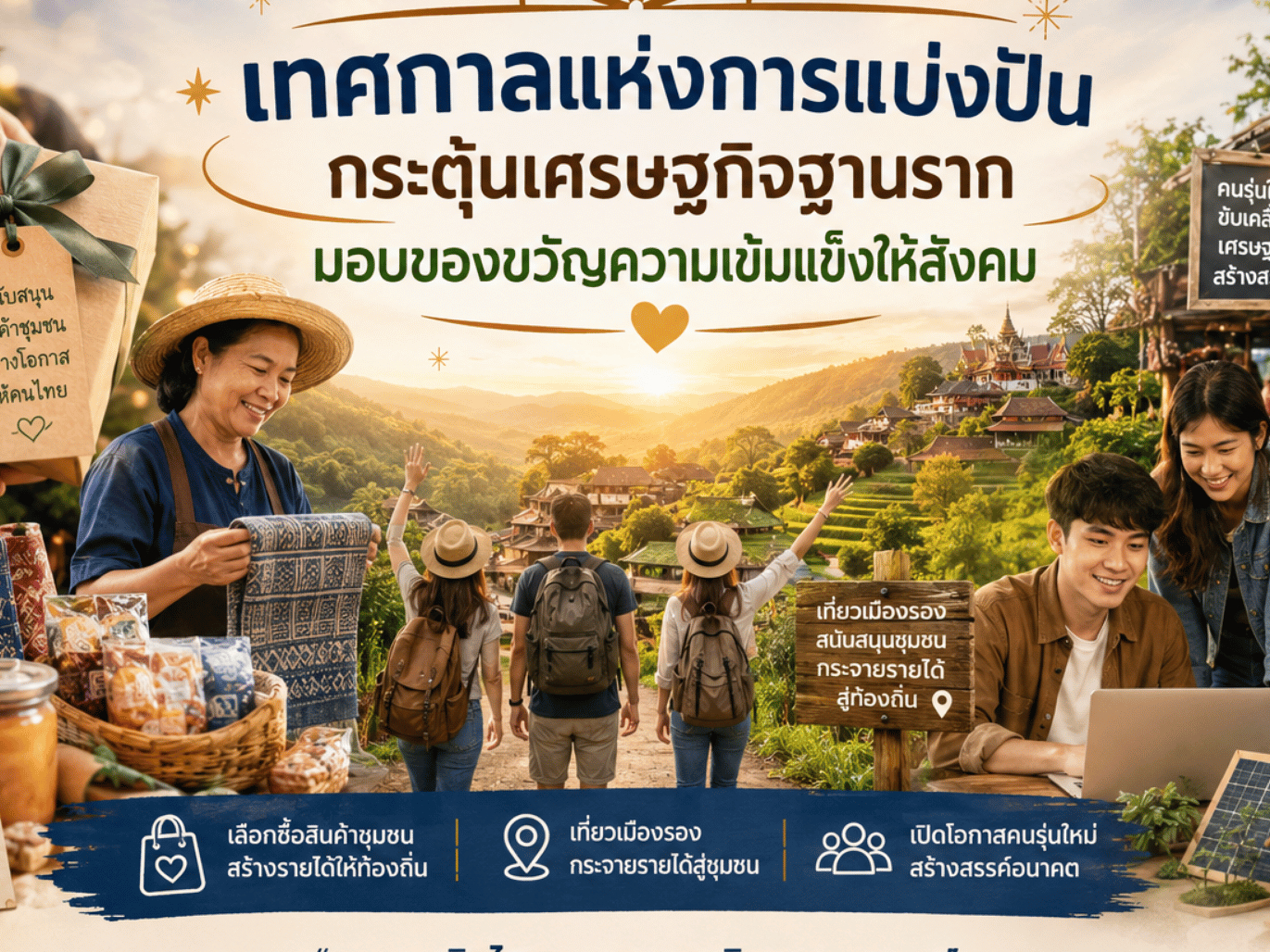 เทศกาลแห่งการแบ่งปัน: กระตุ้นเศรษฐกิจฐานราก มอบของขวัญความเข้มแข็งให้สังคม
