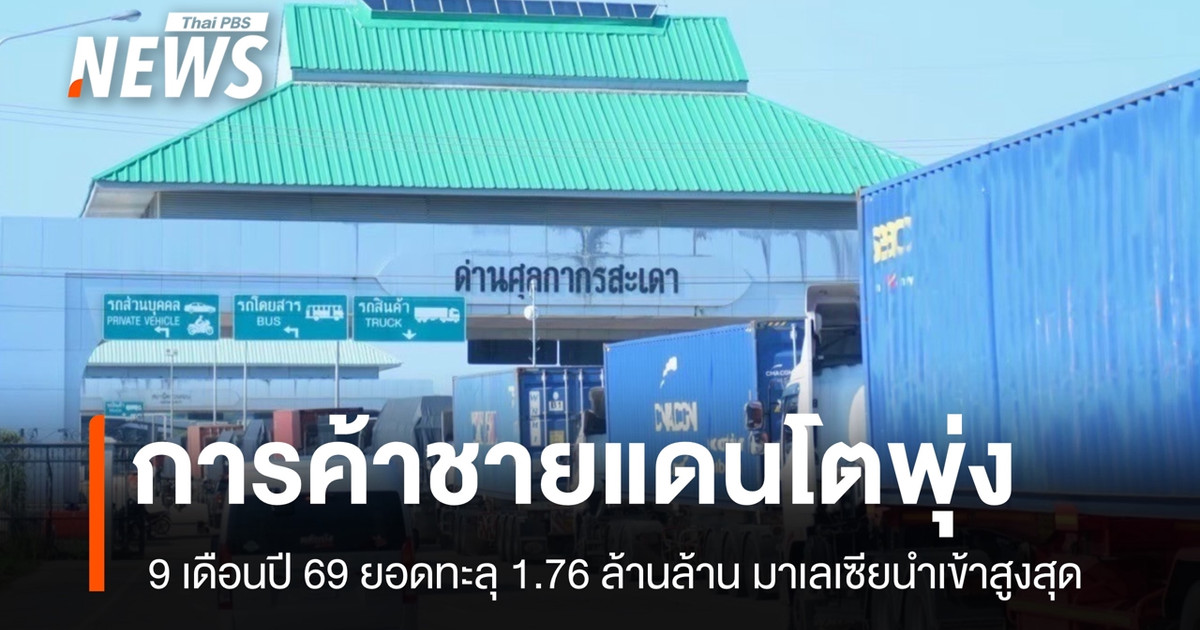 การค้าชายแดนและผ่านแดน-กย-69-พุ่งแรง-ดันยอด-9-เดือนแรกทะลุ-1.76-ล้านล้านบาท